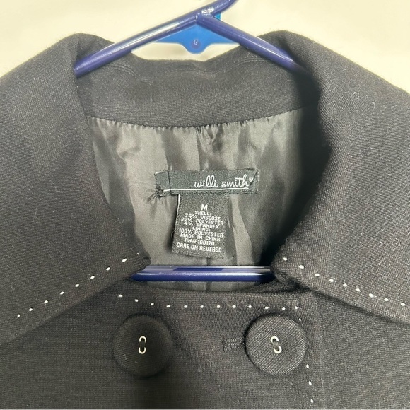 Willi Smith Women’s Blazer Size M Black Career Business - Picture 2 of 3